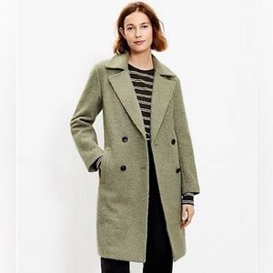 LOFT Softened Double Breasted Coat - size medium